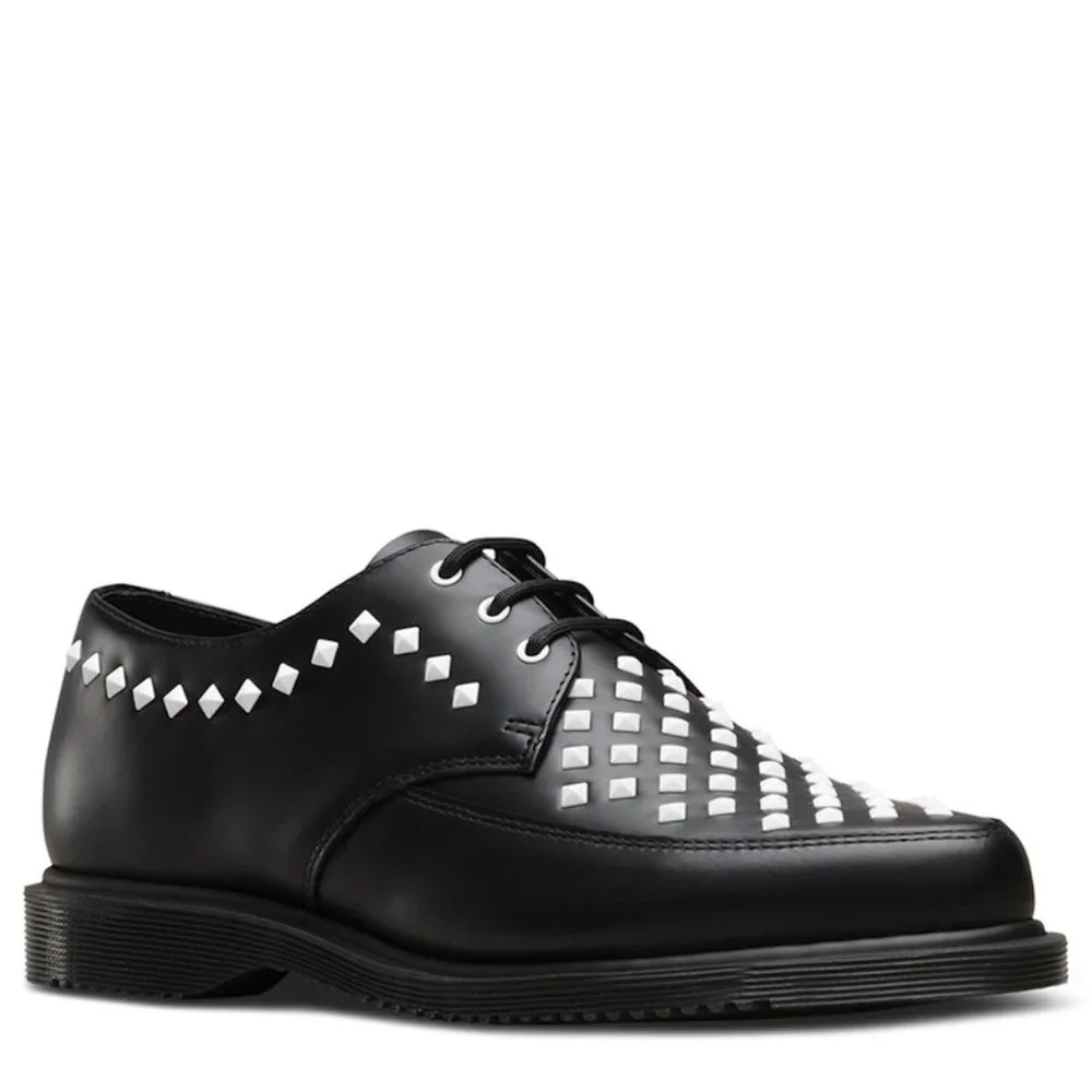 Dr. Martens Men's Willis Black Stud Creepers